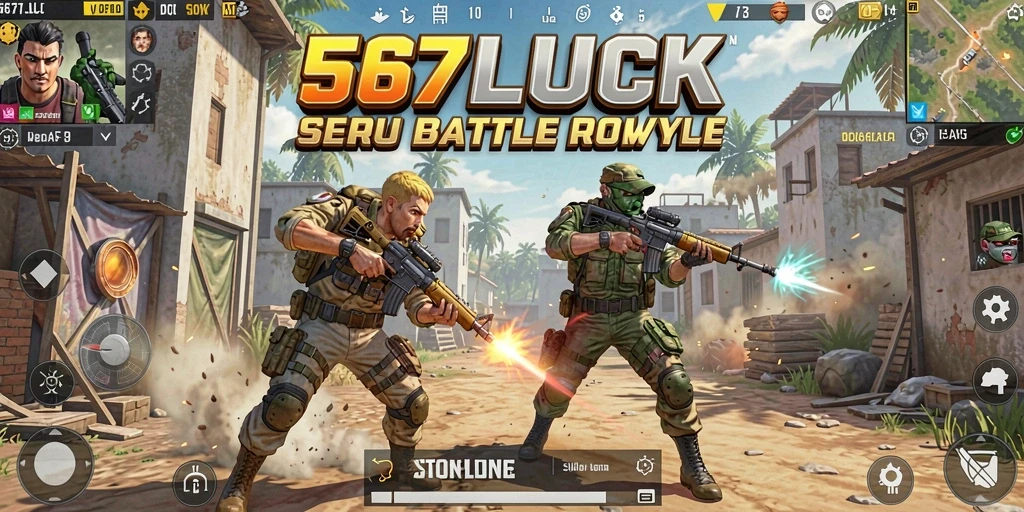 Tampilan gameplay menegangkan di <strong>567LUCK</strong> saat pertempuran berlangsung.