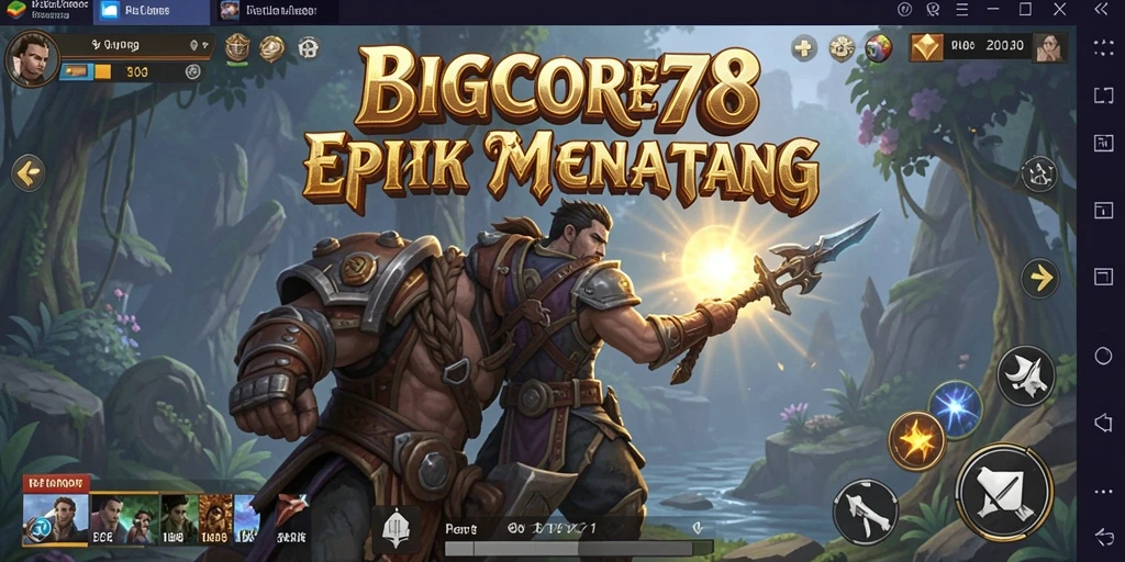 Screenshot menunjukkan petualangan seru di dunia yang menakjubkan.