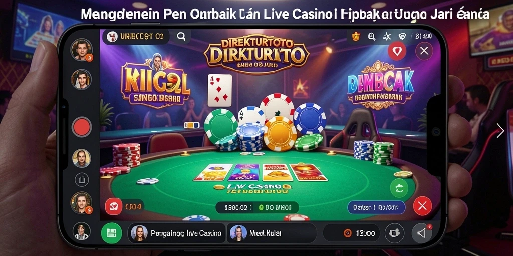 Tampilan gameplay Live Casino DIREKTURTOTO yang mengesankan.