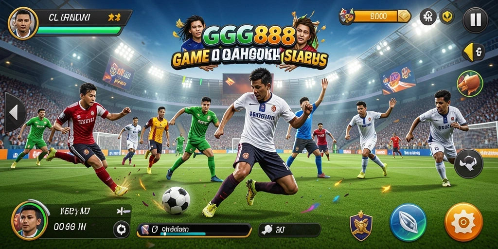 Screenshot GGG888 menampilkan aksi seru dalam permainan olahraga.