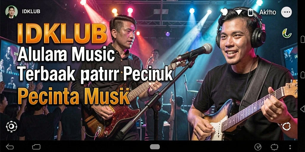 Tampilan menarik gameplay musik di IDKLUB