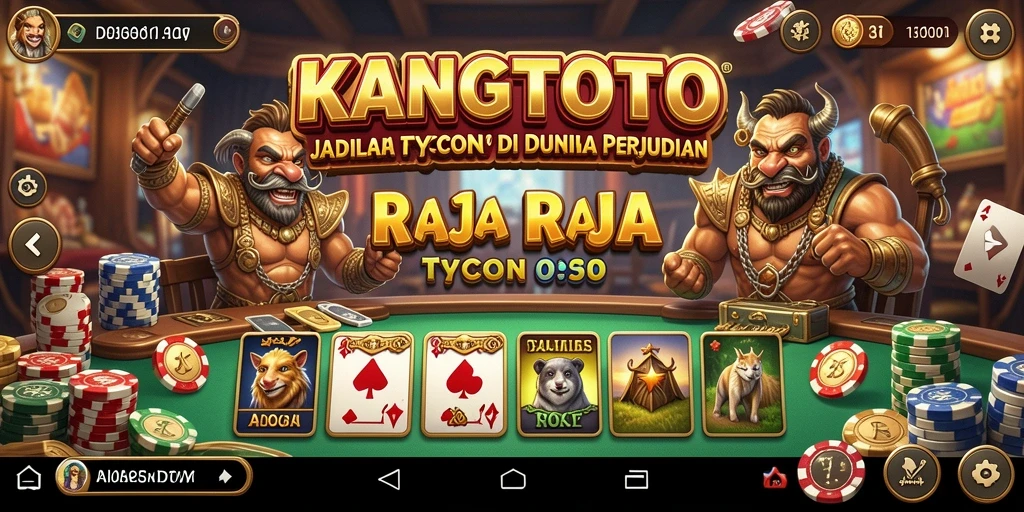 Screenshot gameplay KANGTOTO menampilkan keseruan membangun kasino.