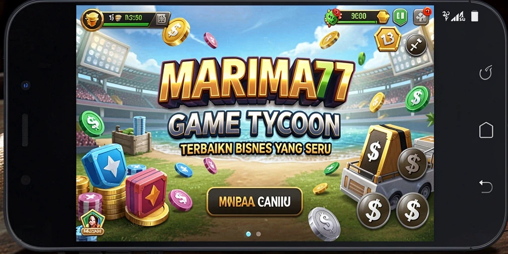 Screenshot utama MARIMA77 menampilkan gameplay Tycoon yang seru dan menantang.