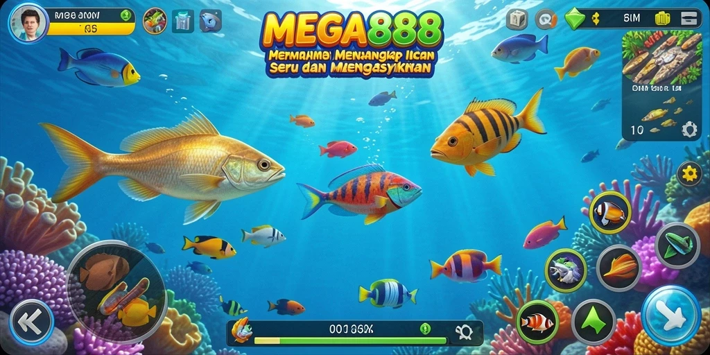 Tangkapan ikan yang memukau dalam gameplay MEGA888.