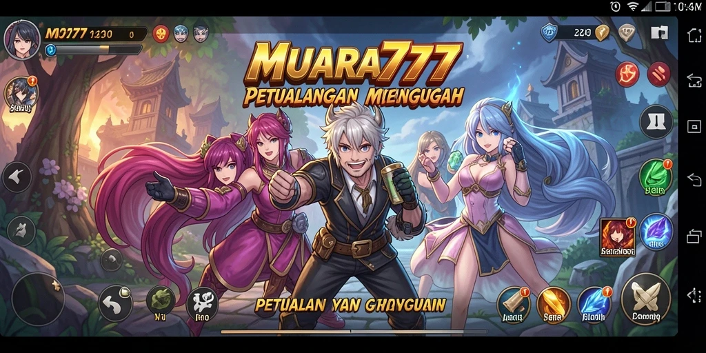 Tampilan gameplay MUARA777 yang mengesankan dengan karakter anime.