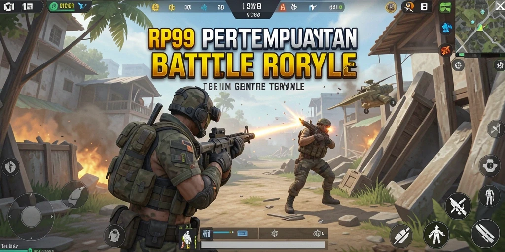 Gameplay seru RP99 dengan adu strategi dan aksi Battle Royale.